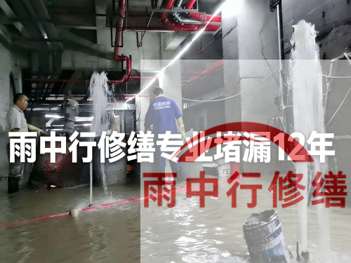 荆门某污水处理厂钢筋混凝土池堵漏案例